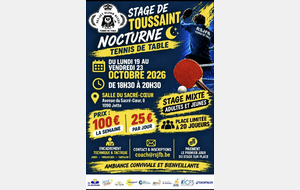 Stage de Toussaint